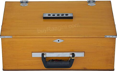 BINA 23B Deluxe, Harmonium, 2 1/2 Octaves, 32 Keys, Small, Portable, Compact, Special Reeds, Safri, Natural Color, Bag, Kirtan, Musical Instrument Indian (PDI- DAA) in Saudi Arabia