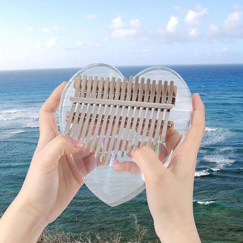 بيانو الابهام من كاليمبا بـ17 مفتاحا للالات الموسيقية، هدايا بيانو اصبع مبيرا مع مطرقة نغمة وتعليمات الدراسة للاطفال والكبار المبتدئين in Kuwait