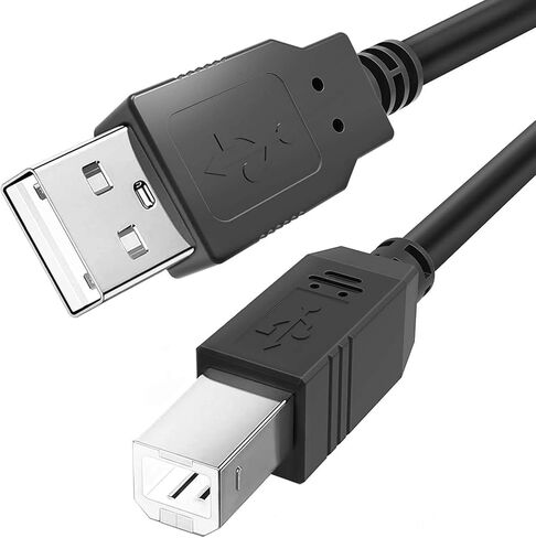 كابل USB B MIDI بطول 6 أقدام للأدوات، سلك كابل طابعة USB 2.1 من النوع A إلى النوع B متوافق مع البيانو، وحدة تحكم Midi، لوحة مفاتيح Midi، تسجيل واجهة الصوت، ميكروفون USB والمزيد in Kuwait