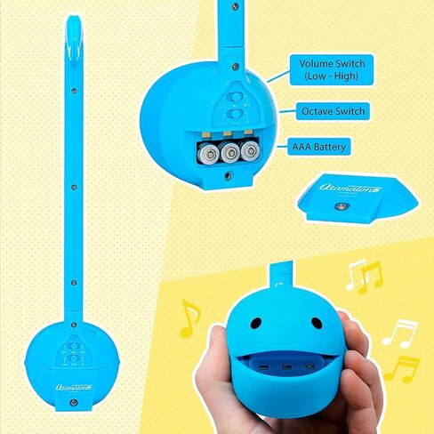 Otamatone Japanese Electronic Synthesizer Musical Instrument Toy - Blue | Portable Music Synthesizer from Japan by Maywa Denki Studio Award Winning Educational Fun Gift for Children, Teens & Adults in Saudi Arabia