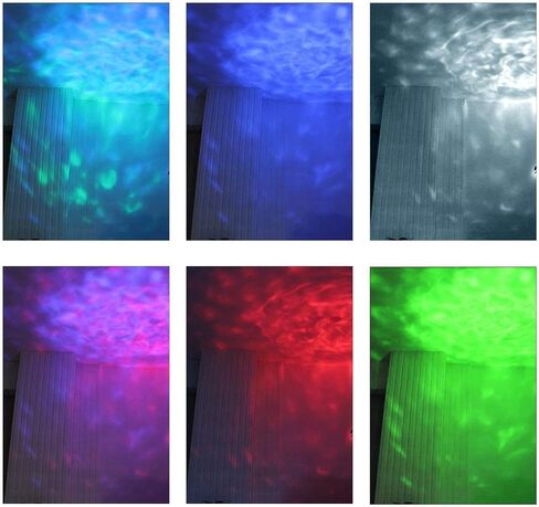 7 RGBW Color Water Effect Lights,KOOT Water Wave Lights Projector Stage Party Lights, Water Effect Strobe Ripples Lighting with Remote for Christmas Wedding Home Karaoke Disco Halloween Kids Room in Saudi Arabia