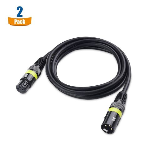 كابل ماترز 2-حزمة 22AWG كابل DMX لإضاءة المسرح 25 قدم / 7.6 متر مع موصل XLR ذو 3 دبابيس in Kuwait