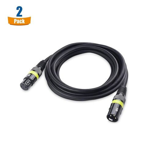 كابل ماترز 2-حزمة 22AWG كابل DMX لإضاءة المسرح 25 قدم / 7.6 متر مع موصل XLR ذو 3 دبابيس in Kuwait