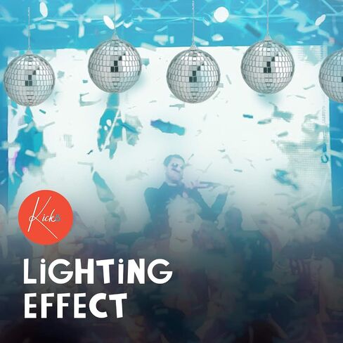 Kicko Mirror Disco Balls - 4 Inch Silver Hanging Ornaments - for Home Decorations, Stage Props, Game Accessories, School Festivals, Party Favors and Supplies (1 Pack) in Saudi Arabia
