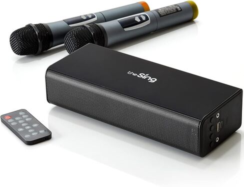 M200 - ميكروفون بلوتوث مع مكبر صوت - آلة كاريوكي مع ميكروفون بلوتوث - مكبر صوت كاريوكي للبالغين - نظام PA لاسلكي محمول - مجموعة نظام كاريوكي للحفلات (M200) (مجموعة M200) (M200) in Kuwait