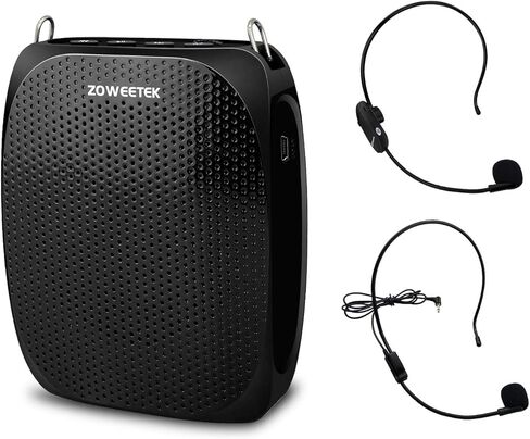 زوييتيك مكبر صوت لاسلكي للمعلمين، مكبر صوت محمول، مضخم صوت مع ميكروفون لاسلكي للمعلمين والفصول الدراسية والاجتماعات واليوغا والمدربين والاماكن الخارجية والالعاب in Kuwait