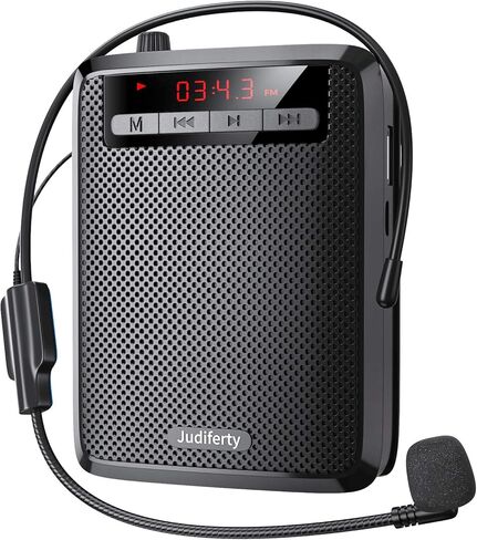 Voice Amplifier, Portable Microphone Speaker, Teacher Classroom Microphone, Bluetooth Headset Microphone Amplifier for Meeting Tour Guides in Kuwait