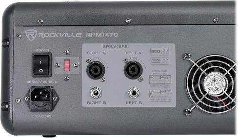 خلاط Rockville 18 قناة 6000 واط يعمل بالطاقة مع USB، التأثيرات/16 XDR2 Mic Pres (RPM1870) in Kuwait