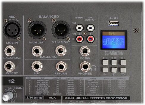 خلاط Rockville 18 قناة 6000 واط يعمل بالطاقة مع USB، التأثيرات/16 XDR2 Mic Pres (RPM1870) in Kuwait