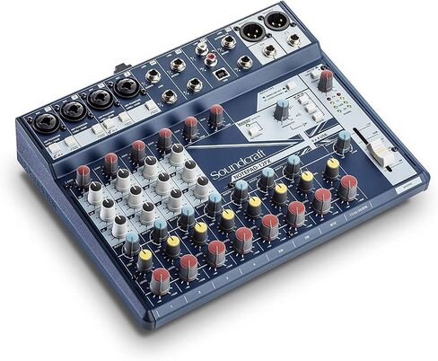 Soundcraft Notepad-12FX وحدة تحكم خلط تناظرية صغيرة الحجم مكونة من اثنتي عشرة قناة مع مدخل USB وتأثيرات المعجم (5085985US) in Kuwait
