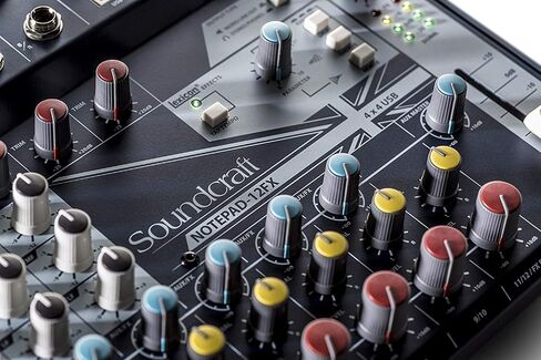 Soundcraft Notepad-12FX وحدة تحكم خلط تناظرية صغيرة الحجم مكونة من اثنتي عشرة قناة مع مدخل USB وتأثيرات المعجم (5085985US) in Kuwait