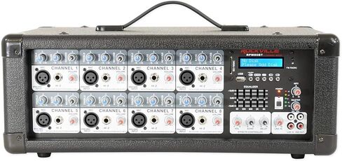 روكفيل موكسر/مضخم صوت 8 قنوات يعمل بالطاقة 2400 واط مع بلوتوث/معادل الصوت / مؤثرات RPM80BT in Kuwait