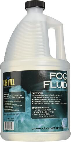 CHAUVET DJ FJ-U Fog Fluid, 1 Gallon, CLEAR 1-Gallon (Packaging May Vary) in Saudi Arabia