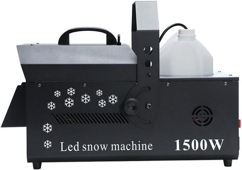 1500 واط آلة صنع الثلج صانع الثلج مرحلة عرض عيد الميلاد ديكور 3 في 1 LED آلة ندفة الثلج DMX تأثير عرض الثلج مع جهاز تحكم عن بعد لحفلات DJ وحفلات أعياد الميلاد in Kuwait