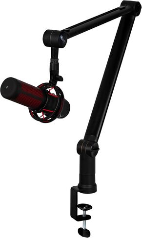 IXTECH Microphone Boom Arm with Desk Mount, 360° Rotatable, Adjustable and Foldable Scissor Mounting for Podcast, Video Gaming, Radio and Studio Audio, Sturdy and Universal - Elegance Model in Kuwait