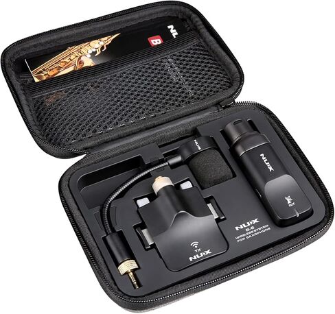 ان واي اكس نظام ساكسفون لاسلكي B-6 مع علبة شحن، نطاق تشغيل 20 متر، صوت عالي الدقة 24 بت/44.1 كيلو هرتز، ميكروفون ساكسفون لاسلكي 2.4GHz in Kuwait