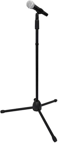Rockville Wired Pro MIc Kit 1 - ميكروفون معدني متطور + حامل ميكروفون + حقيبة حمل + كابل، أسود in Saudi Arabia
