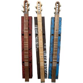 Mountain Dulcimer KIT All WOOD Build-it-Yourself 4-String Dulcimer with CHERRY neck. FUN and EASY to Build and PLAY! Great for Travel, GIFT, Group or Homeschool Activity - DIY Kit - Made in USA in Kuwait