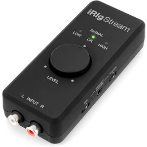 واجهة صوت ستيريو IK Multimedia iRig Stream لأجهزة iPhone وiPad وMac وiOS والكمبيوتر الشخصي مع USB-C وLightning وUSB لتسجيل 24 بت و48 كيلو هرتز من الخلاطات ومعدات الاستوديو in Kuwait