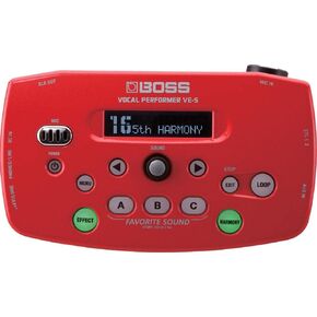 Boss VE-5 Vocal Performer Effect Processor (Red)