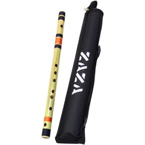 Zaza Percussion- فلوت بانسوري من الخيزران المصقول الاحترافي - (الفلوت الهندي) مع حقيبة حمل (G-Middle) in Kuwait