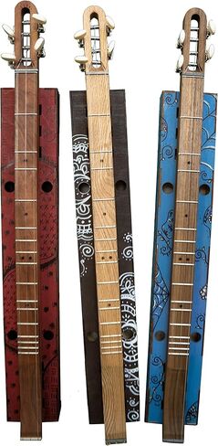 Mountain Dulcimer KIT All WOOD Build-it-Yourself 4-String Dulcimer with CHERRY neck. FUN and EASY to Build and PLAY! Great for Travel, GIFT, Group or Homeschool Activity - DIY Kit - Made in USA in Kuwait