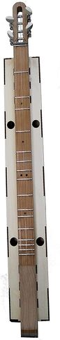 Mountain Dulcimer KIT All WOOD Build-it-Yourself 4-String Dulcimer with CHERRY neck. FUN and EASY to Build and PLAY! Great for Travel, GIFT, Group or Homeschool Activity - DIY Kit - Made in USA in Kuwait