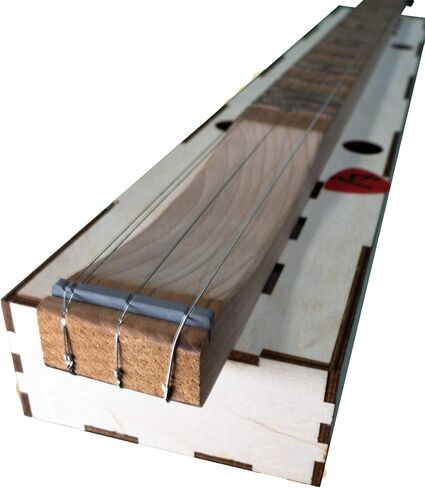 Mountain Dulcimer KIT All WOOD Build-it-Yourself 4-String Dulcimer with CHERRY neck. FUN and EASY to Build and PLAY! Great for Travel, GIFT, Group or Homeschool Activity - DIY Kit - Made in USA in Saudi Arabia