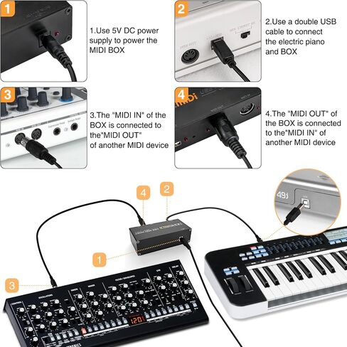 CAMOLA USB MIDI Host Box USB to MIDI Converter MIDI Interface in Kuwait