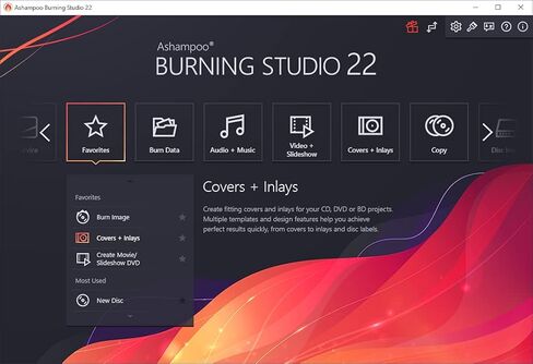 BURNING STUDIO 22 - Burn, back up, copy and convert any file type – burning software - create covers, inlays, disk labels in Kuwait