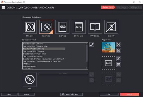 BURNING STUDIO 22 - Burn, back up, copy and convert any file type – burning software - create covers, inlays, disk labels in Kuwait