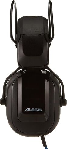 Alesis DRP100 - سماعات رأس طبول إلكترونية عازلة للصوت للمراقبة أو التدريب أو الاستخدام المسرحي مع محول 1/4 بوصة وحقيبة واقية، أسود in Kuwait