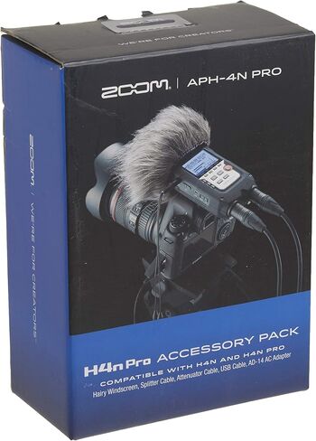 Zoom H4n Pro 4-Track Portable Recorder, All Black, Stereo Microphones, 2 XLR/ ¼“ Combo Inputs, Battery Powered, for Stereo/Multitrack Recording of Music, Audio for Video, and Podcasting in Saudi Arabia