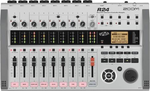 زووم مسجل متعدد المسارات R16 لسطح الطاولة، واجهة، وحدة تحكم، 8 مدخلات اكس ال ار كومبو، 16 مسار، واجهة صوت USB، ميكروفون مكثف ستيريو مدمج، 135 تأثير مدمج in Kuwait