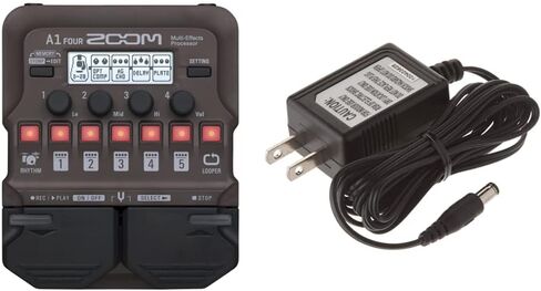 Zoom A1 FOUR Acoustic Instrument Multi-Effects Processor Pedal, Acoustic Modeling, Looper, Rhythm Section, For Guitar, Saxophone, Trumpet, Violin, Harmonica, and Upright Bass in Kuwait