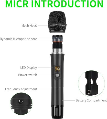 معالج صوت رقمي احترافي KTV من اكس توجا EX7 مضاد للعواء بمنفذ USB MP3 بلوتوث بصري، مناسب للمنزل والكاريوكي والمسرح والكنيسة والاداء (مع ميكروفون لاسلكي) in Kuwait