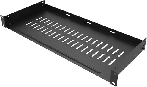 1U Vented Server Rack Shelf Disassembled 10 inches Deep No Lip | Universal Rack Tray for 19 Inches Network Cabinet or Server Rack in Kuwait