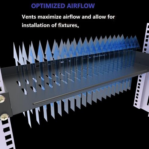 1U Vented Server Rack Shelf Disassembled 10 inches Deep No Lip | Universal Rack Tray for 19 Inches Network Cabinet or Server Rack in Kuwait