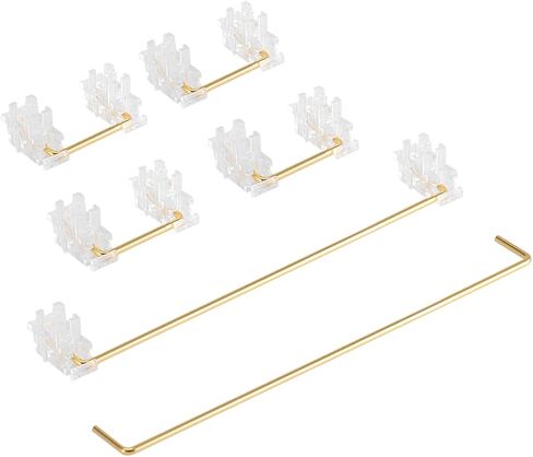 ZugGear Black Plate Mount Stabilizers 2U 6.25U 7U for Mechanical Keyboards (DUROCK Black Plate Mount 104 Keyboard Kit) in Kuwait