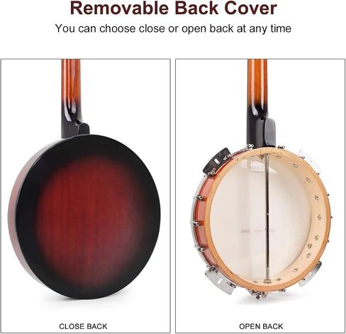 Kmise Banjolele Banjo Ukulele Concert Size 23 Inch with Bag Tuner Strap Strings Pickup Picks Ruler Wrench Bridge in Kuwait