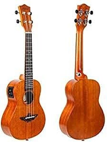 القيثارة، مجموعة AKLOT Concert Ukelele الصلبة الماهوجني مقاس 23 بوصة للمبتدئين المحترفين والبالغين مع دورات مجانية عبر الإنترنت وإكسسوارات Uke، AKC23 in Kuwait