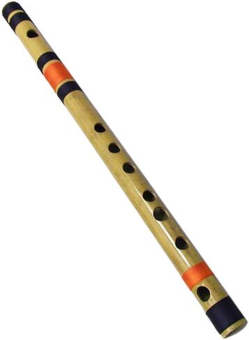 Zaza Percussion- فلوت بانسوري من الخيزران المصقول الاحترافي - (الفلوت الهندي) مع حقيبة حمل (G-Middle) in Saudi Arabia