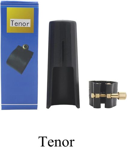 غطاء قطعة الفم من OriGlam Woodwinds Tenor Saxophone، قفل جلدي مع غطاء بلاستيكي لقطعة الفم للساكسفون (تينور) in Kuwait