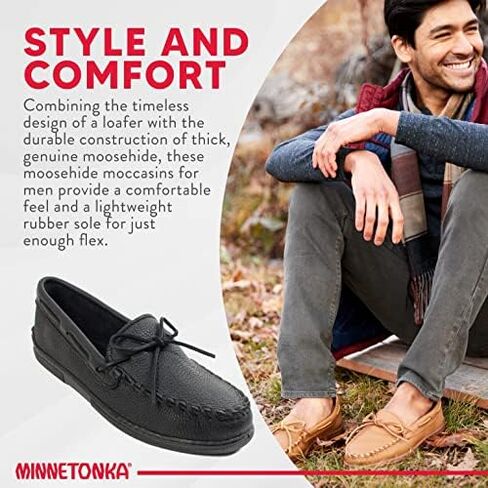 Minnetonka Men's Moosehide Classic Moccasin in Saudi Arabia