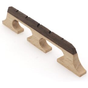 4 String Banjo Bridge, Banjo Bridge Parts and Accessories Replacement, Ebony Maple Banjo Bridge for 4 String Banjo