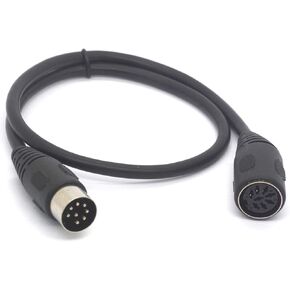 كابل تمديد PIIHUSW 8 PIN DIN MIDI ذكر إلى أنثى من أجل Bang & Olufsen B&O Powerlink Ect Musical Insturement (50 سم) in Kuwait