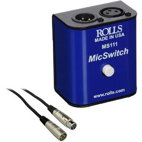 Rolls MS111 Mic Switch Latching or Momentary Microphone Mute Switch with SM Series XLR Microphone Cable -6' in Saudi Arabia