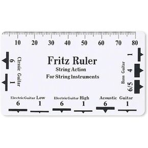 String Action Gauge Ruler, Guitar String Height Gauge Measuring Tool for Electric Bass and Acoustic Guitar in Saudi Arabia