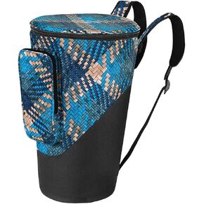 Miwayer Djembe Bag African Drum Case Deluxe Padded Sturdy Shoulders Straps Thicken Waterproof Shockproof Dustproof Only Suitable 8/10/12/13/14'' African Drum (10in, Blue)