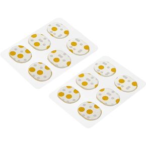 MECCANIXITY Drum Dampeners Gel Pads Silicone Drum Silencers Drum Dampeners Moon Gels Yellow Dots 31x25x2.5mm for Drums Cymbals Tone Control Pack of 12 in Saudi Arabia
